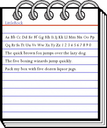 LittleRock Regular animated font preview LittleRock Regular animated font preview