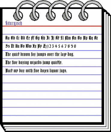 Liturgisch Regular animated font preview Liturgisch Regular animated font preview