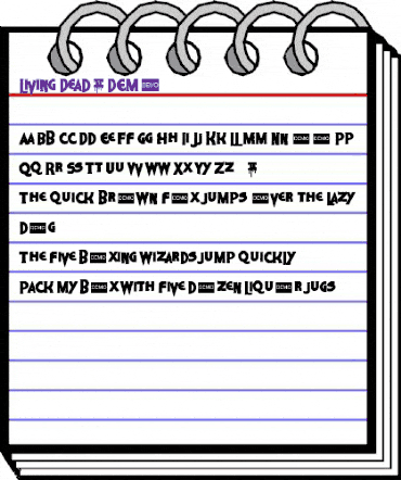 Living Dead 2 DEMO Regular animated font preview Living Dead 2 DEMO Regular animated font preview