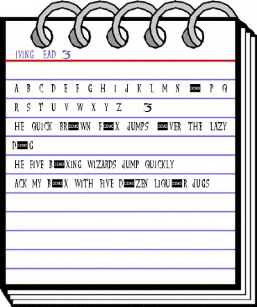 Living Dead 3 DEMO Regular animated font preview