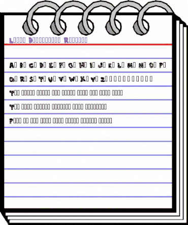 Lleno Destrozado Regular animated font preview