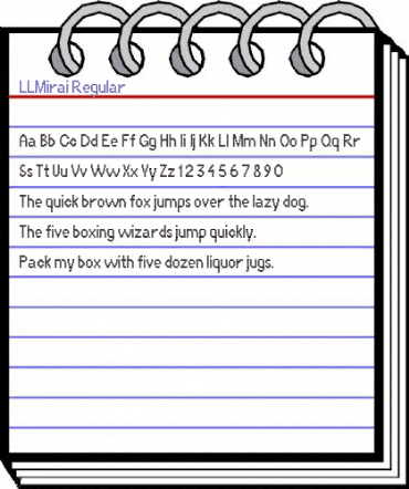 LLMirai Regular animated font preview LLMirai Regular animated font preview