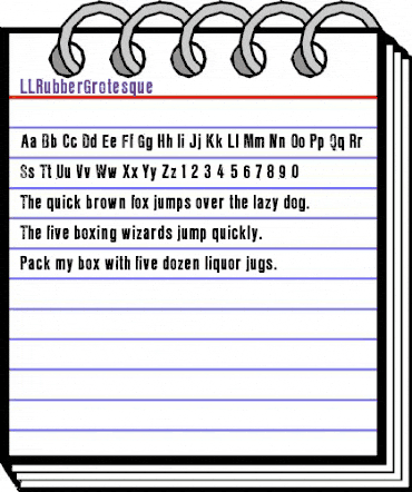 LLRubberGrotesque Regular animated font preview LLRubberGrotesque Regular animated font preview