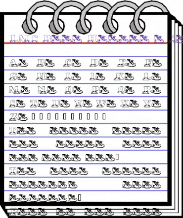 LMS Baby Hayden's Shoes Regular animated font preview