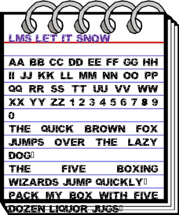 LMS Let It Snow Regular animated font preview LMS Let It Snow Regular animated font preview