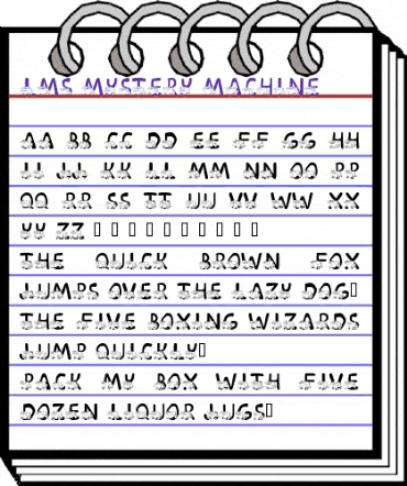 LMS Mystery Machine Regular animated font preview LMS Mystery Machine Regular animated font preview