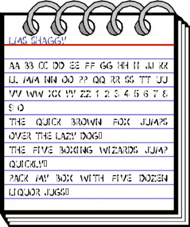 LMS Shaggy Regular animated font preview