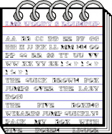 LMS Woody's Roundup Regular animated font preview LMS Woody's Roundup Regular animated font preview