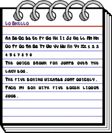 Lo_Snello Regular animated font preview Lo_Snello Regular animated font preview