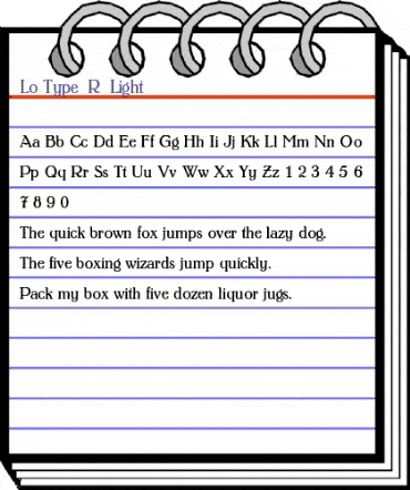 Lo-Type BQ Light animated font preview Lo-Type BQ Light animated font preview