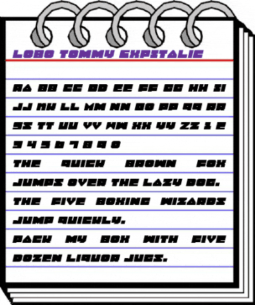 Lobo Tommy ExpExpItalic ExpItalic animated font preview Lobo Tommy ExpExpItalic ExpItalic animated font preview