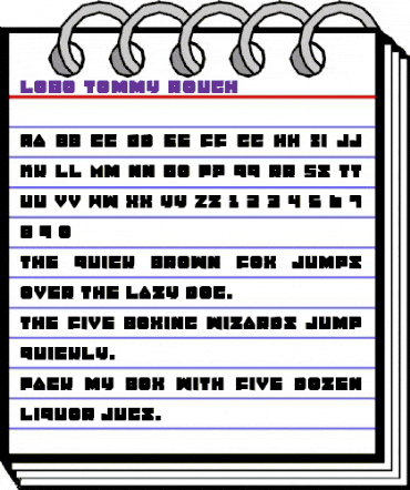 Lobo Tommy Rough Regular animated font preview Lobo Tommy Rough Regular animated font preview