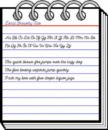 Local Brewery Two animated font preview Local Brewery Two animated font preview