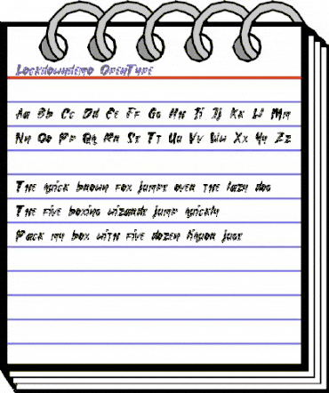 Lockdown demo Regular animated font preview Lockdown demo Regular animated font preview