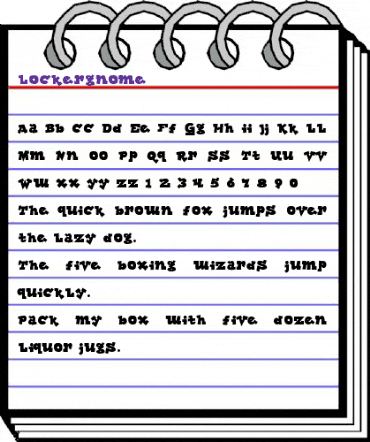Lockergnome Regular animated font preview