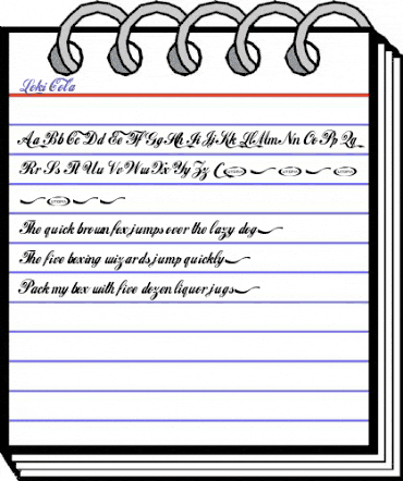 Loki Cola Regular animated font preview