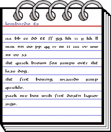 Lombardo Ex Regular animated font preview Lombardo Ex Regular animated font preview