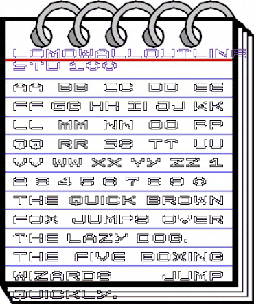 LomoWallOutline LT Std 100 Regular animated font preview LomoWallOutline LT Std 100 Regular animated font preview