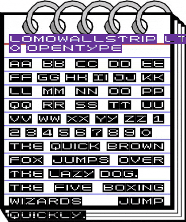 LomoWallStrip LT Std 0 Regular animated font preview LomoWallStrip LT Std 0 Regular animated font preview