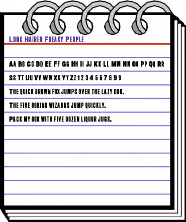 Long Haired Freaky People Regular animated font preview Long Haired Freaky People Regular animated font preview
