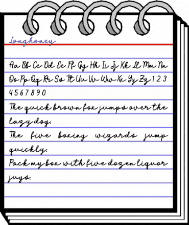 Longhoney Regular animated font preview