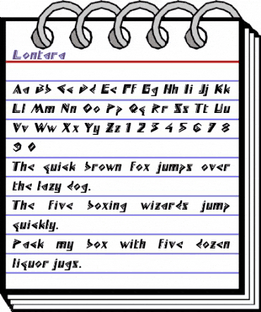 Lontara Regular animated font preview