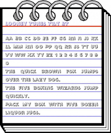 LooneyTunes Tilt BT Tilt animated font preview LooneyTunes Tilt BT Tilt animated font preview
