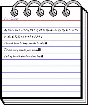 Loose Change - Demo Regular animated font preview