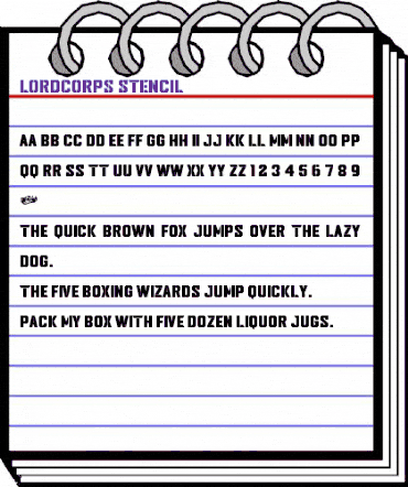 Lordcorps Stencil animated font preview Lordcorps Stencil animated font preview