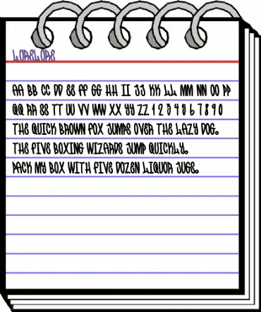 LoreLore Regular animated font preview LoreLore Regular animated font preview