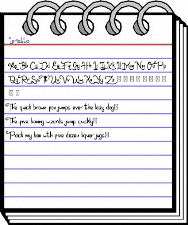 Loristta Regular animated font preview