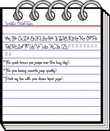 Loristta Regular animated font preview