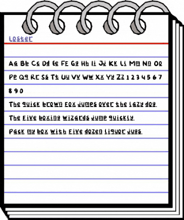 Loster Regular animated font preview Loster Regular animated font preview