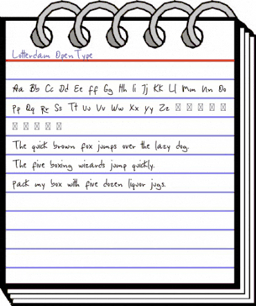 Lotterdam Regular animated font preview