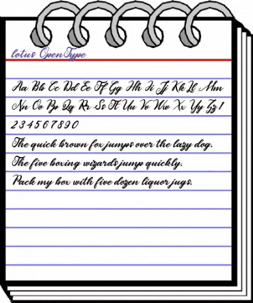 lotus Regular animated font preview lotus Regular animated font preview