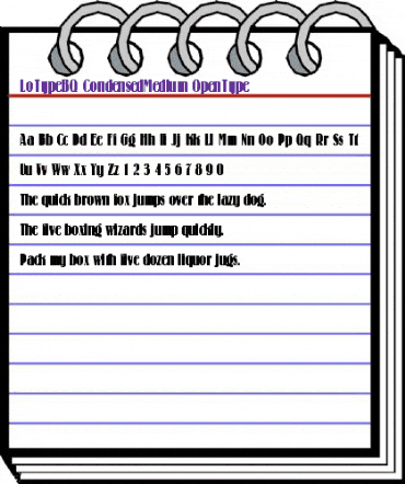 Lo-Type BQ Regular animated font preview