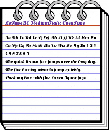 Lo-Type BQ Regular animated font preview Lo-Type BQ Regular animated font preview