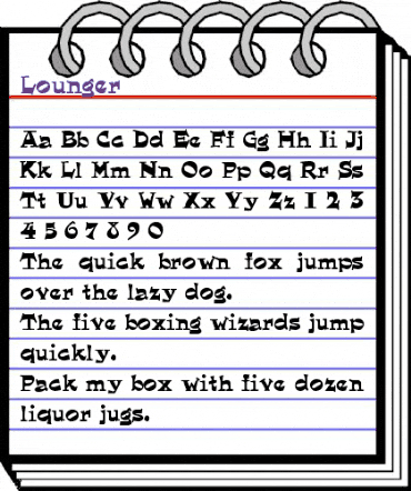 Lounger Regular animated font preview Lounger Regular animated font preview