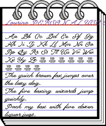 Lourino PERSONAL USE ONLY Regular animated font preview Lourino PERSONAL USE ONLY Regular animated font preview
