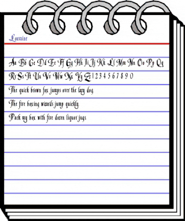 Louvaine normal animated font preview Louvaine normal animated font preview