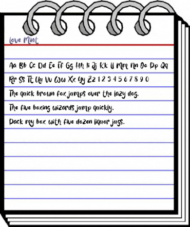 Love Mint Regular animated font preview Love Mint Regular animated font preview