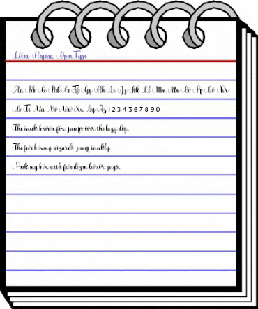 Lovea Hegena Regular animated font preview