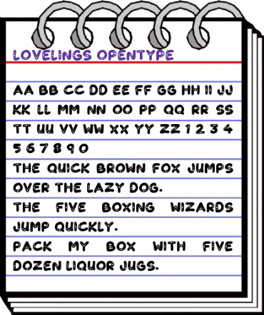 Lovelings Regular animated font preview Lovelings Regular animated font preview