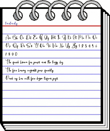 lovelovely Regular animated font preview