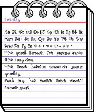 Lovely Regular animated font preview Lovely Regular animated font preview