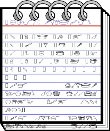 Lovely kitchen Regular animated font preview