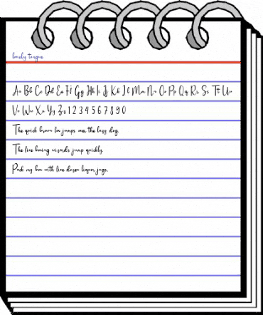 lovely tongue Regular animated font preview