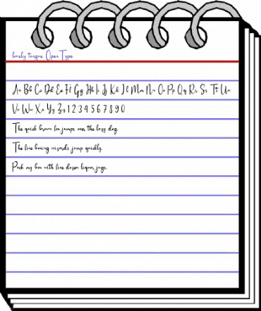 lovely tongue Regular animated font preview