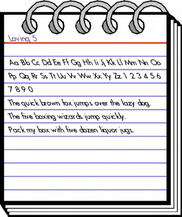 Loving 5 Regular animated font preview Loving 5 Regular animated font preview