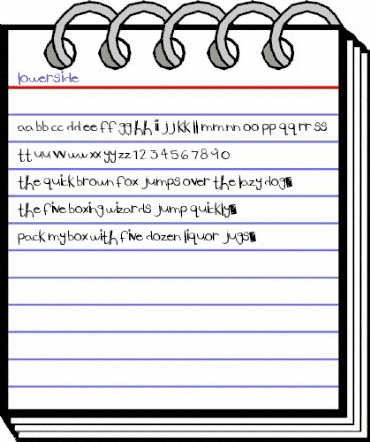 LowerSide Regular animated font preview